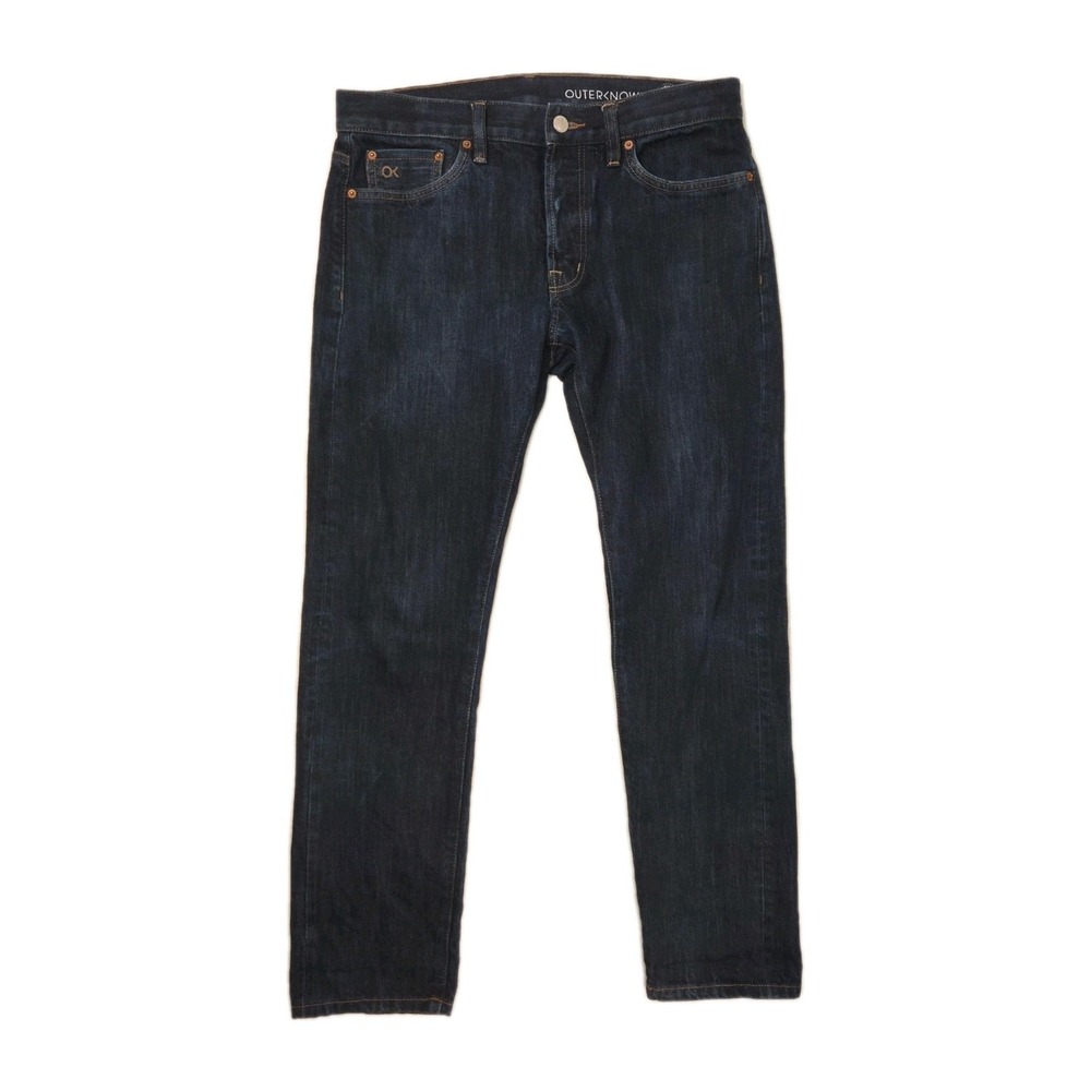 Outerknown Jeans Mens 33x30 (Tagged 31×30) Sea Selvedge Dark Wash Button Fly
